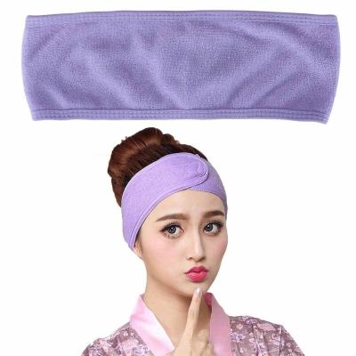 China 2020 Gently Spa Facial Headband For Makeup Cosmetic Shower Women Hair Washing Soft Strip for sale