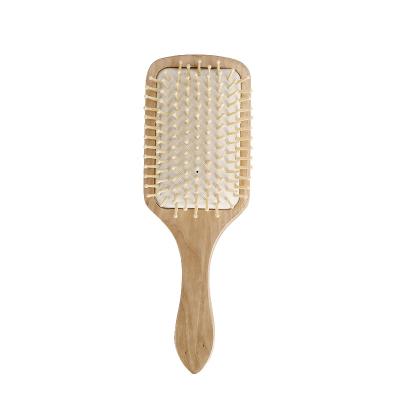 China Professional Home Wood Healthy Hair Loss Massage Cushion Paddle Comb Wooden Hair Combs And Brushes for sale