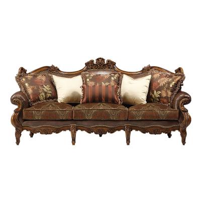 China Other American Antique Classic Luxury Sofa Living Room Three-Seat Fabric Sofa Set Luxury Furniture en venta