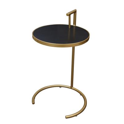 Cina Black Gold Stainless Steel Round Tray For Coffee Table For Living Room Furniture (Others) Adjustable Luxury Modern Small Space in vendita