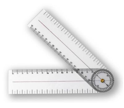 China Promotion Custom Clear Flexible Plastic PVC Folding Ruler\Business\School\Office,Promotional Gift Goniometer Ruler,OEM are welcome for sale