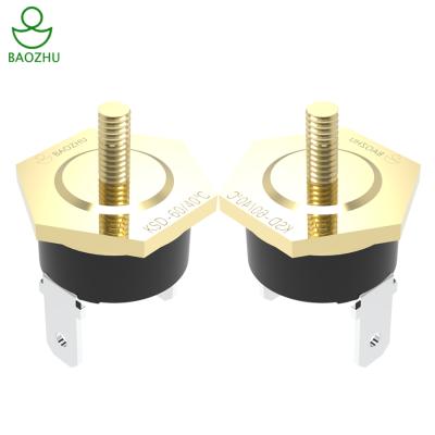 China Low Resistance Fluorescent Lamp Electrical Ballast Thermo Sensitive Heat Switches Thermal Protector Thermostat KSD-60â „ ƒ for sale