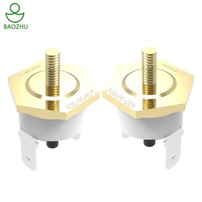 China Normally Closed Reset Bimetal Disk Manual Snap-Action Thermostat Thermostat Metal Temperature Protector KSD-95â „ ƒ for sale