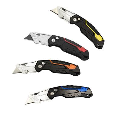 China 2020 Quick-Change Amazon Success OEM Customized Cutter Pocket Multi Folding Aluminum Folding Service Knife for sale