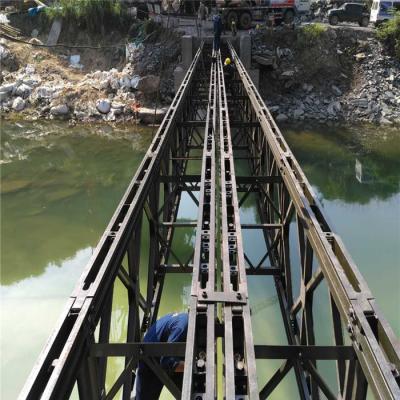 China Emergency Steel Structure Bridge Europe EU Standard Military Steel Bailey Bridge Decking Panel for sale