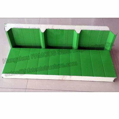 China 950mm Polyurethane Foam Steel Sheet Sandwich Panel Roofing PU for sale