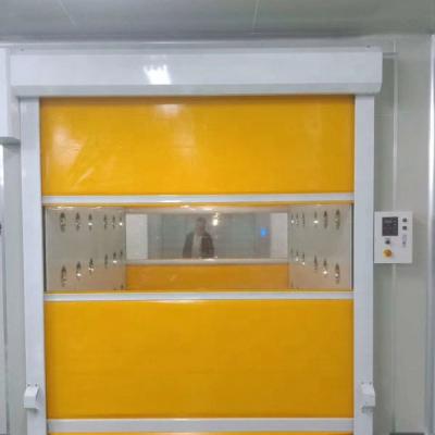 China Modern High Speed ​​Hard Metal Frame Doors PVC Fabric Rolling Doors Quick Solution for sale