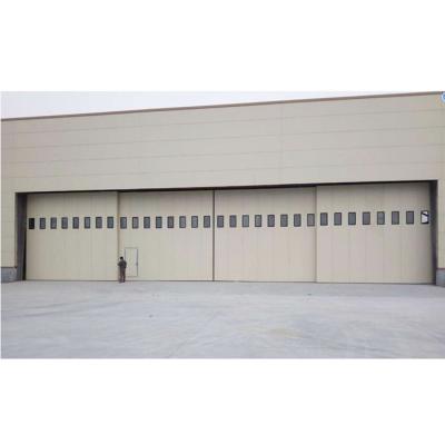 China Modern Heavy Duty Airship Steel Sliding Aircraft Hangar Doors for sale