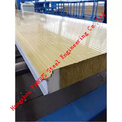 China EUROPEAN PU /eps rock wool cold room panel sip wall cladding insulation board sandwich panels roofing panel factory for sale