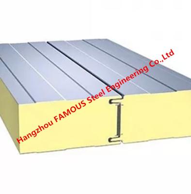 China Factory Price Polyurethane Sealing Rock Wool Sandwich Wall Panels / Modern Sheets for sale