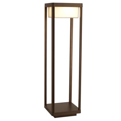 China MODERN SINGLE ALUMINUM GLASS BRONZE GLASS GARDEN LAWN LAWN PATHWAY ROAD POLE POST OUTDOOR LIGHTING LANTERN for sale