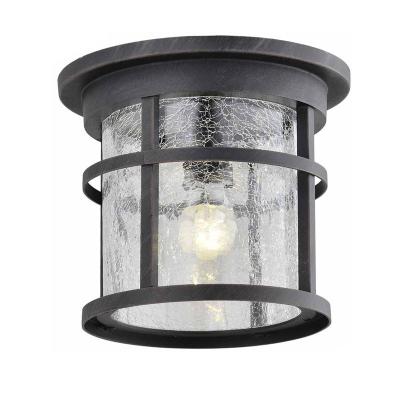 China Die-cast aluminum & MODERN E26 E27 CEILING LAMPS OUTSIDE GLASS RUST ALUMINUM WATERPROOF OUTDOOR CEILING LIGHT for sale