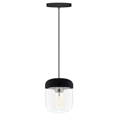 China INDUSTRIAL MODERN BLACK GLASS SHADE KITCHEN RESTAURANT SINGLE PENDANT LIGHT MODERN NORDIC SINGLE DECORATION modern for sale