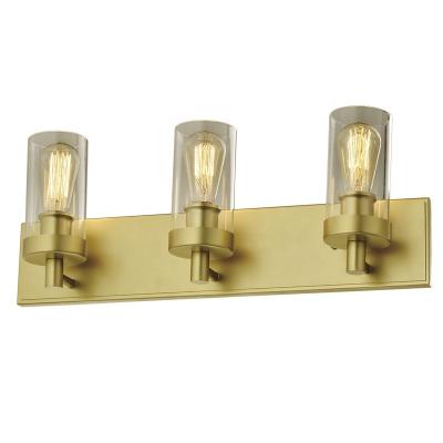 China NORDIC DESIGN Decorative GLASS LAMP WALL SAND HOLDER GOLD LIGHTS 3 HOME DECORATIVE BATHROOM VANITY LIGHTING WALL MOUNTED LIGHTS for sale