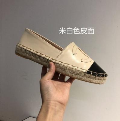 China Chanelstyle Anti-slippery fisherman shoes 2022 slip-on shoes spring unique single flat women shoes new straw and autumn loafer shoes for sale