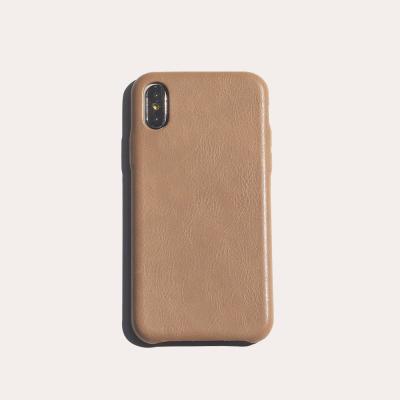 China New Style Oil Shockproof Soft Wax Leather Phone Case For iPhone X12 Max Pro For iPhone X for sale