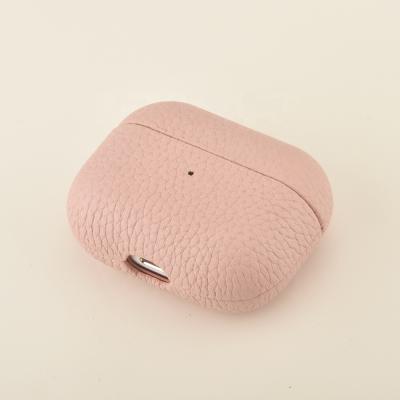 China Luxury Leather Luxury For Airpod Case Cover Custom Logo Genuine Leather Case For Airpod/Airpod Pro Cover for sale