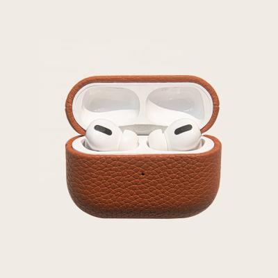 China Hot luxury luxury protective for airpods case wholesale genuine leather custom made for airpods pro case leather for sale