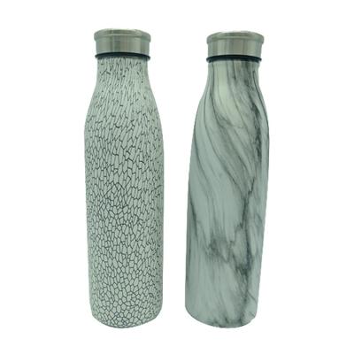 China Sustainable Portable 500ml Vacuum Custom Logo Double Wall Insulated Stainless Steel Water Bottle for sale