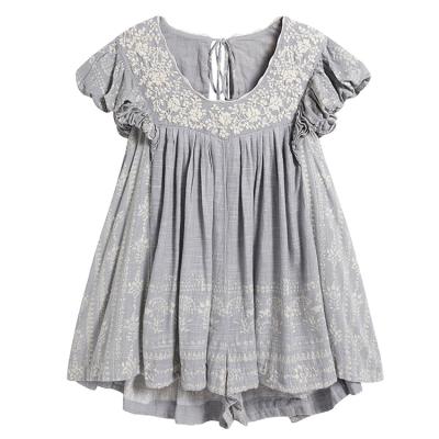 China New Size Breathable Standard Summer Loose Casual Dress Temperament Ladies Dress for sale