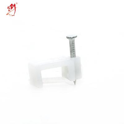 China Fixable Full Size Wall Cable Clamp Nail For Fasten Telephone Wiring for sale