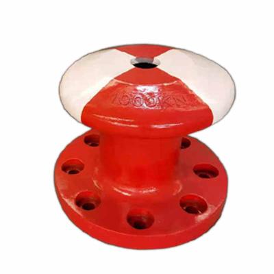 China Custom Pier Size T Marine Head Type Cast Steel Mooring Bollard for sale