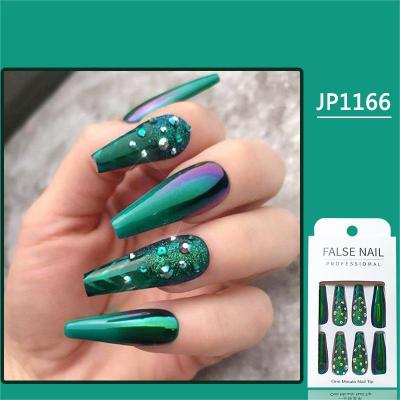 China Lovely Wholesale False Nail Tips Cheap Multiple designs Long Ballerina Hand Made Press On Nails for sale