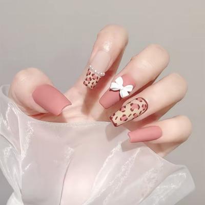 China French Ready To Ship False Nails Artificial Fingernails French Nail Tips Full Cover Colorful Tip Press On Nail For Women for sale