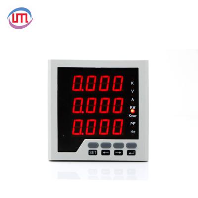 China ABS AKARUI Digital Modbus Electrical Current Energy 3 Phase 4 Wire KWH Meter for sale