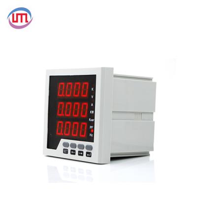 China ABS AKARUI LCD Display Modbus Power Wattmeter Digital KWH Three Phase Meter for sale