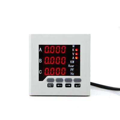 China ABS Akarui Digital Three Phase Four Wire Frequency Meter Hz With Rs485 Modbus for sale