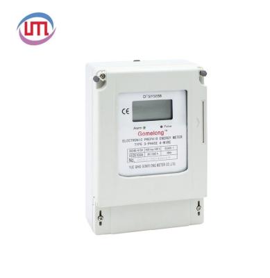 China Three Phase IC Electronic Card Prepayment Active Energy Meter With Optical/Infrared/RS485 DTSY5558 for sale