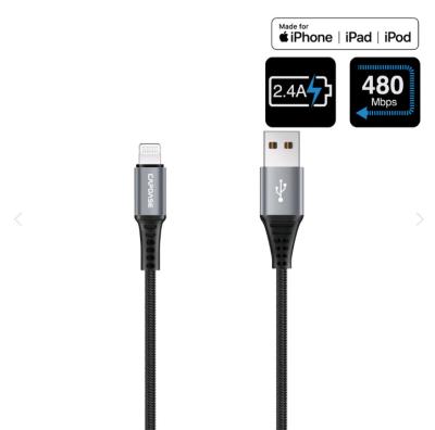 China LA89 Mobile Phone to USB-A Cable S/C Cable, iPod, Metallic L-PIN Series 1.5M for sale