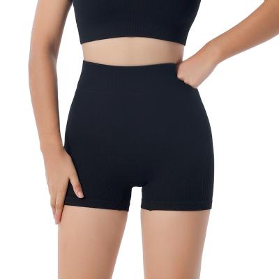 China QUICK DRY Wholesale can be customized new hip lifting high waist fitness running shorts sexy yoga fitness shorts for sale