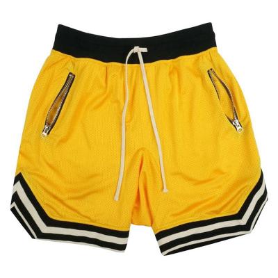 China QUICK DRY Wholesale custom men's summer shorts men's fitness mesh cotton running sports shorts practice breathable fitness loose type for sale