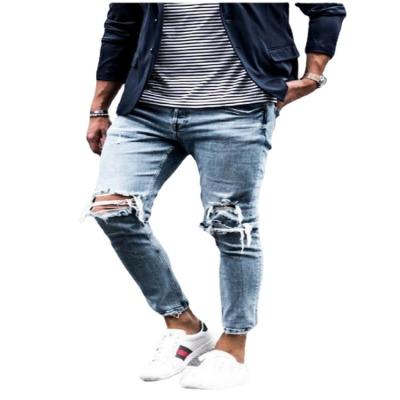 China QUICK DRY 2023 Factory Wholesale Customize Men's Denim Pants,Fashion Skinny Ripped Jeans,Tight Stretch Men's Jeans for sale