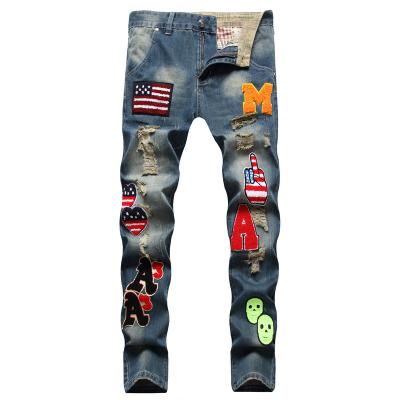 China QUICK DRY 2023 Brand Design  Fashion Stock Skinny Stacked Pantalones De Hombre Jeans Homme Men Denim Pant For Men for sale