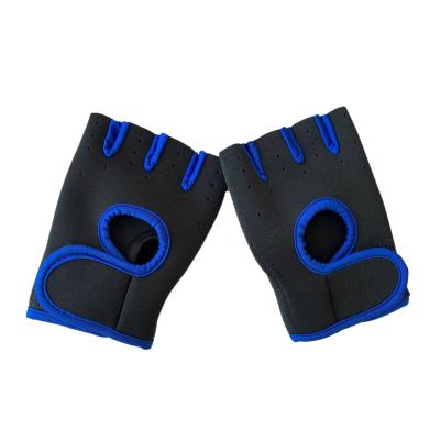 China Wholesale Breathable Cheap Leather Gym Weightlifting Neoprene Fitness Training Fingerless Gloves Workout Gloves for sale