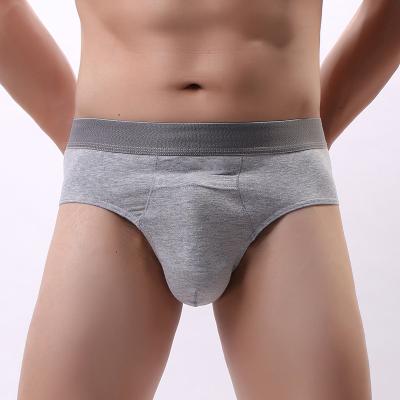 China Antibacterial Custom Logo Printed 95%cotton 5%spandex Stretch Mens Underwear Briefs for sale