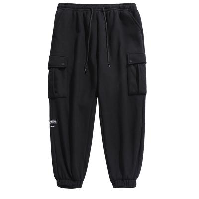 China Breathable Statistical Institute Cargo Pocket Cargo Pocket Men's Three-Dimensional Foot Guard Pants for sale