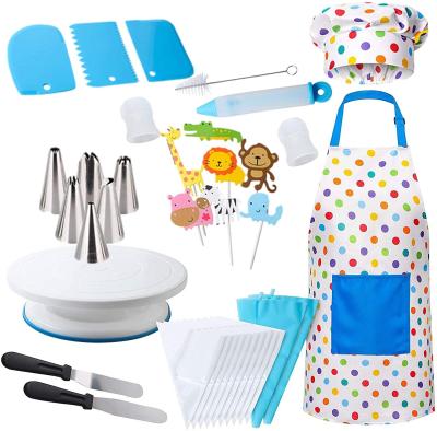 China Sustainable 38 57 Pcs Cooking And Baking Cake Decorating Kit For Kid for sale