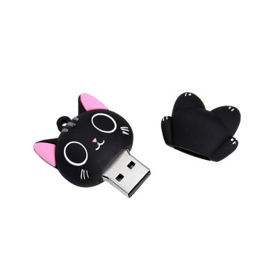 China Metal PVC USB Drive Cat USB Flash Drive 4GB 8GB 16GB 32GB 64GB 128GB USB Memory Stick Pendrive Flash Memory Hard Drive for sale