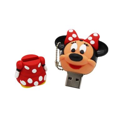 China Cartoon Mickey Daisy 64GB Cute PVC Minnie Mickey USB Flash Drive 4GB 8GB 16GB 32GB Pendrive USB 2.0 Usb Stick for sale