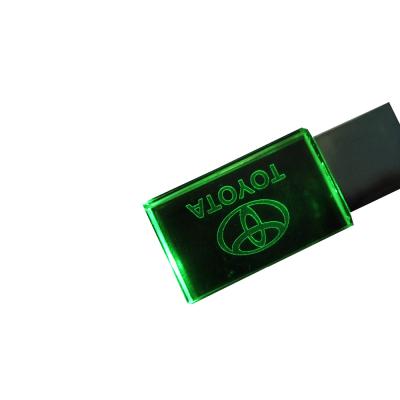 China 2020 New Toyota Crystal Metal USB Shiny PVC Drive Pendrive 4GB 8GB 16GB 32GB 64GB 128GB External Storage Memory Stick U Flash Disk for sale