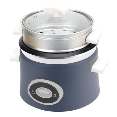 China 1.6L Outdoor Shell Rice Cooker Easy Operation Blue Small Size Non Stick Coating Inner Pot for sale