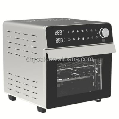 China Household Digital Control Electric Hot Air Fryer Touchable Oven With Transparent Visible Window 14 L for sale