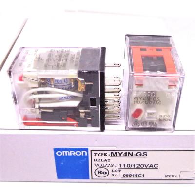 China Original Omron Power Relay 3A DC24V AC220V MY4N MY4N-GS Sealed Omron Relay for sale