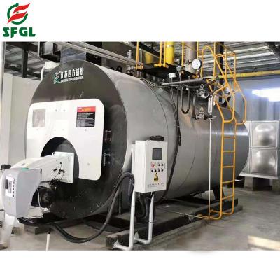 China WNSL 6t/h horizontal oil gas fired steam boiler for food industry, papermaking, heating, schools for sale