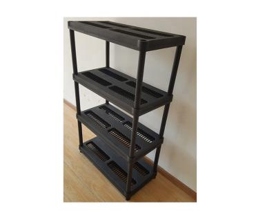 China Suitable For 36X18 Outdoor Heavy Duty Plastic Shelving , 4 Tire Plastic Shelf for sale