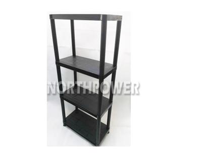 China Suitable For Outside 28X15X53 Inch Plastic Shelf 4 Tier for sale